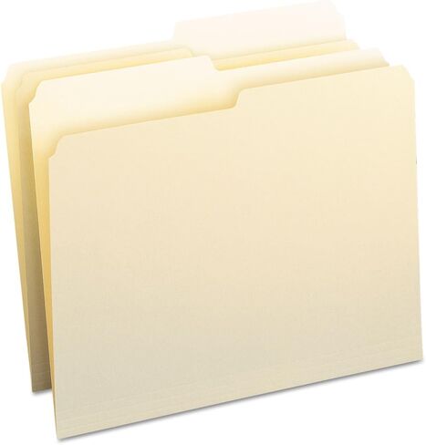 Smead 10320 File Folders 1/2 Cut One-Ply Top Tab Letter Manila 100/Box in Saudi Arabia