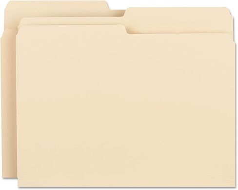 Smead 10320 File Folders 1/2 Cut One-Ply Top Tab Letter Manila 100/Box in Saudi Arabia