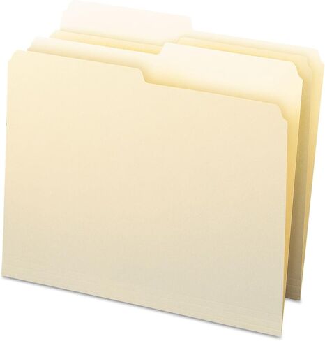 Smead 10320 File Folders 1/2 Cut One-Ply Top Tab Letter Manila 100/Box in Saudi Arabia