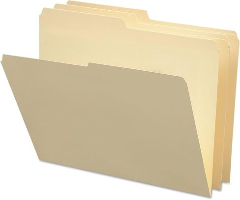 Smead 10320 File Folders 1/2 Cut One-Ply Top Tab Letter Manila 100/Box in Saudi Arabia