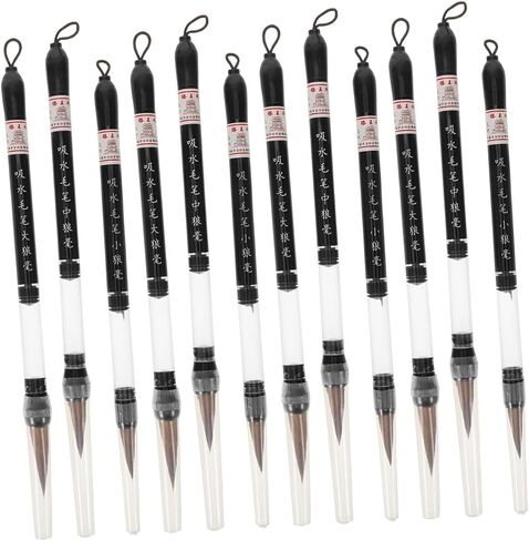 فرشاة الصينية الصينية ، 3pcs Lang Hair Brush فرش نصية منتظمة فرش Kanji Art Brushes Sumi-e فرشاة الطالب الخطط الدعوي في كتابة فرشاة حبر حبر حبر الصيني in Kuwait