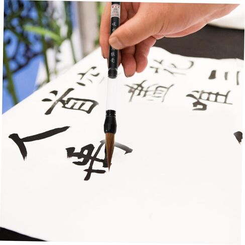 فرشاة الصينية الصينية ، 3pcs Lang Hair Brush فرش نصية منتظمة فرش Kanji Art Brushes Sumi-e فرشاة الطالب الخطط الدعوي في كتابة فرشاة حبر حبر حبر الصيني in Kuwait