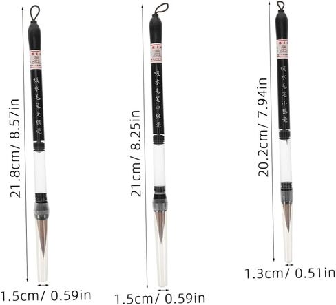 فرشاة الصينية الصينية ، 3pcs Lang Hair Brush فرش نصية منتظمة فرش Kanji Art Brushes Sumi-e فرشاة الطالب الخطط الدعوي في كتابة فرشاة حبر حبر حبر الصيني in Kuwait