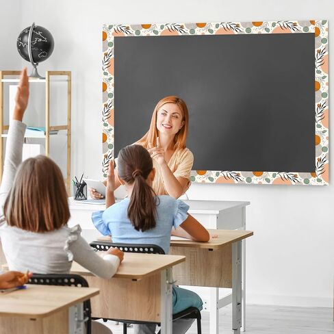Zonon 65 Feet Wood Grain Classroom Bulletin Board Borders 1 Roll of Brown Bulletin Board Straight Borders Trim for Back to School Classroom School Decoration Whiteboard in Saudi Arabia