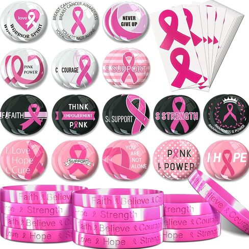 120 PCS Butterfly Cancer Awaysories for Survivers ، Support Inspirational Pink Ribbon Gifts for Pink Thief Compenaments Sports Sports in Saudi Arabia
