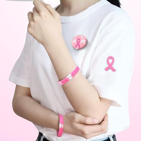 120 PCS Butterfly Cancer Awaysories for Survivers ، Support Inspirational Pink Ribbon Gifts for Pink Thief Compenaments Sports Sports in Saudi Arabia
