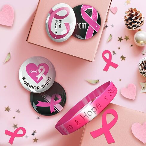 120 PCS Butterfly Cancer Awaysories for Survivers ، Support Inspirational Pink Ribbon Gifts for Pink Thief Compenaments Sports Sports in Saudi Arabia