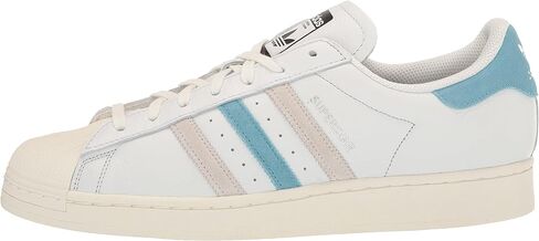 adidas Originals Men's Superstar Discontinued Sneaker, Crystal White/Preloved Red/Clay Strata, 10.5 in Saudi Arabia