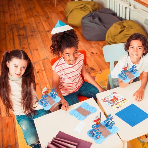 Jetec 24 Sets Parting of The Red Sea Floating Craft Kit Religious Crafts for Kids Christian Bible Crafts Religious Jesus Faith Gifts Classroom VBS Sunday School Church Activities in Saudi Arabia