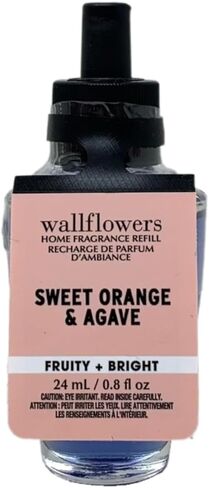 Bath & Body Works حلو Orange & Agave 3 Pack Wallflowers Home Spragrance Bundle with a Himalayan Lamts Springs Sample Same in Kuwait