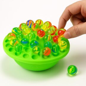 لعبة توازن الرخام Wobble Ball للأطفال والكبار - لعبة تحدي عائلية وممتعة مع 60 رخامًا ، هدية رائعة لقضاء العطلات وأعياد الميلاد ، تتراوح أعمارهم بين 8 إلى 4 لاعبين in Saudi Arabia