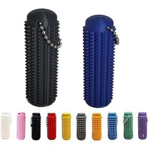 Little Ouchies Fidget, Pocket Mini Fidget Toy, Spiky Grippie Stim Keychain, Venting Key Pendant for Anxiety Relief Positive,Pain Fidget (Black+Blue) in Saudi Arabia