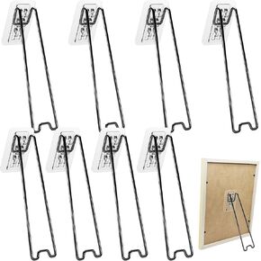 8 PCS حاملي إطارات الصورة ذاتيا ، حامل الظهر الحديد الأسود ، مصمم لألوان 8.66-14.17 في / 22-36 سم ، محمولة و in Kuwait