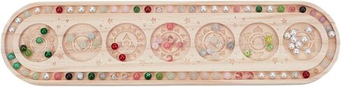 Benecreat Wood Bead Design Board ، Boval Rectangle Bead Bead Bead with Luna Moth Mala Bead Bead Treshing for Art Crafts Making Sounds ، 15.7x3.9inch in Saudi Arabia