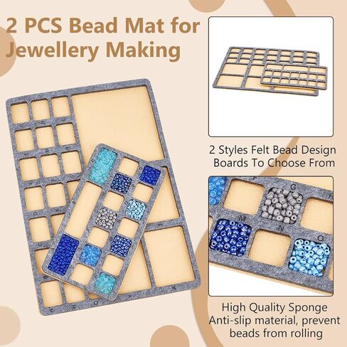 Benecreat 2pcs لوحة تصميم حبة ، Gray Love Hape Hat ، صينية حبة مع شبكات DIY منصات الديكور للمجوهرات الحرف الفنية صنع لوازم الديكور ، سميكة 8 ملم in Saudi Arabia