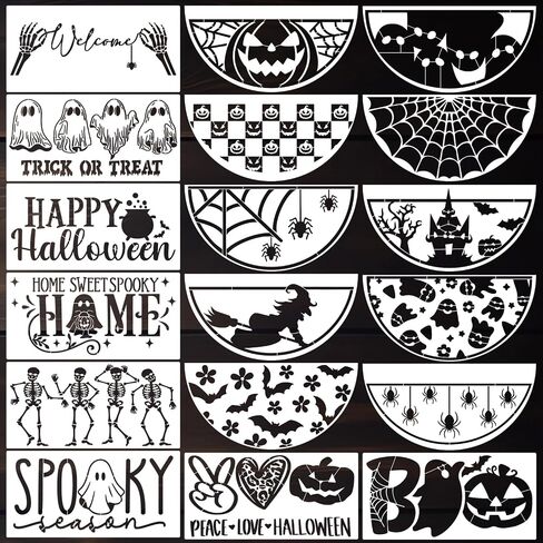 Fall Stencils for Crafts Reusable 12" Fall Stencils for Painting on Wood in Saudi Arabia