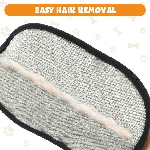 6 Pcs Pet Double Sided Grooming Gloves,Static Removal Gloves for Pet Hair,Multi-Function,For Washing,Hair Removal,Beauty,Bed Sheets,Sofa,Clothes,Suitable for Cats and Dogs in Saudi Arabia