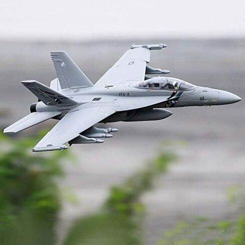 طائرة FMS RC للبالغين F-18 70mm Super Hornet Remote Airplane 6 Channel EDF Jet بدون Reflex PNP (بدون شاحن بطارية الراديو) in Kuwait