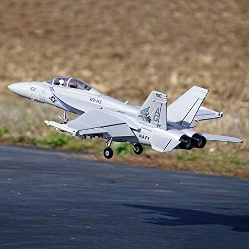 طائرة FMS RC للبالغين F-18 70mm Super Hornet Remote Airplane 6 Channel EDF Jet بدون Reflex PNP (بدون شاحن بطارية الراديو) in Kuwait