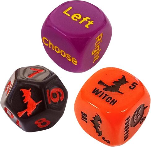 Ditch the Witch Dice Game for Ages 8+ – Fast-Paced Family Games with Custom 6 Sided Dice, Witch Counter, and Directional Play – Halloween Fun for 2-4 Players, Perfect for Gifting or Family Game Night in Saudi Arabia