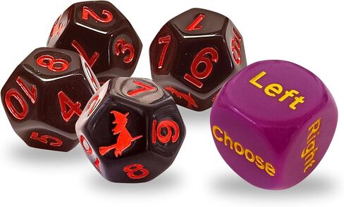 Ditch the Witch Dice Game for Ages 8+ – Fast-Paced Family Games with Custom 6 Sided Dice, Witch Counter, and Directional Play – Halloween Fun for 2-4 Players, Perfect for Gifting or Family Game Night in Saudi Arabia