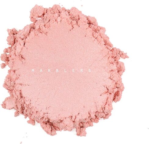Marblers Pink Mica Powder Colorant [Pale Pink] 3oz (85g) | درجة التجميل | صبغة راتنج الايبوكسي | صبغة | غير سامة ، نباتي ، خالي من القسوة | لمعان الشفاه ، الأظافر ، زبدة الجسم | قنبلة حمام وشمعة وصابون in Kuwait