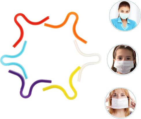 STOBOK 6Pcs Fog Silicone Nose Bridge Clips Comfortable Mask Inner Support Pads for Glasses Wearers Durable and Reusable Nose Pads to Prevent Fogging in Saudi Arabia