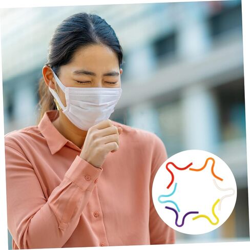 Lurrose 6Pcs Fog Nose Bridge Clips for Glasses Reusable Silicone Nose Pads for Comfortable Wear Protects from Fogging Lightweight and Easy to Install Suitable for People in Saudi Arabia