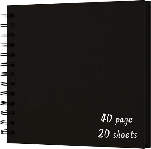 DIY Scrapbook Album 7x7 Inch, Hardcover Kraft Paper Scrap Book Photo Album, Blank Page Memory Scrap Book for DIY Crafts, Traveling, Wedding, Anniversary, Birthday, 40 Pages (20 Sheets), Khaki in Saudi Arabia