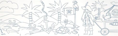 Meri Meri Kids Colorling Roll (حزمة من 1) ، الديناصورات ، الجنية ، القراصنة والمزيد ، تفضل حفلة عيد الميلاد ، 9 أقسام إلى اللون ، تحتوي الحزمة على 5 تلوين شمع ، تتراوح أعمارهم بين 3+ in Saudi Arabia