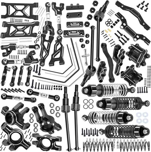 ترقية قطع الغيار لـ 1/16 Mojave Grom 223S DSC 4x4 RTR ، RC Shock & Arms & Drive Shaft CVD و Touring Knuckle Kit و Tower and Shock Links & Touring Block & RC REAPENCE و SWAY BAR ، RED. in Saudi Arabia