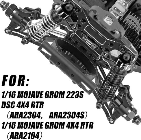 ترقية قطع الغيار لـ 1/16 Mojave Grom 223S DSC 4x4 RTR ، RC Shock & Arms & Drive Shaft CVD و Touring Knuckle Kit و Tower and Shock Links & Touring Block & RC REAPENCE و SWAY BAR ، RED. in Saudi Arabia