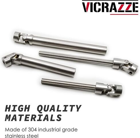 VICRAZZE 112-165mm and 138-213mm Stainless Steel Drive Shaft for 1/10 RC Crawler Traxxas TRX6 Axial SCX10 Wraith Capra D90 TF2 Redcat GEN8 in Saudi Arabia