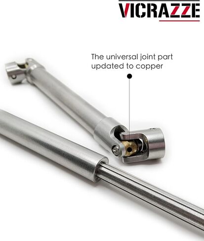 VICRAZZE 112-165mm and 138-213mm Stainless Steel Drive Shaft for 1/10 RC Crawler Traxxas TRX6 Axial SCX10 Wraith Capra D90 TF2 Redcat GEN8 in Saudi Arabia