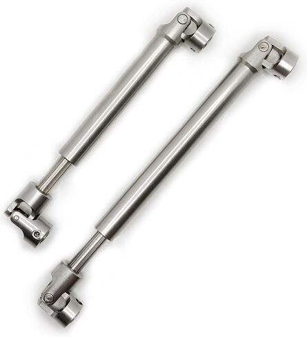 VICRAZZE 112-165mm and 138-213mm Stainless Steel Drive Shaft for 1/10 RC Crawler Traxxas TRX6 Axial SCX10 Wraith Capra D90 TF2 Redcat GEN8 in Saudi Arabia