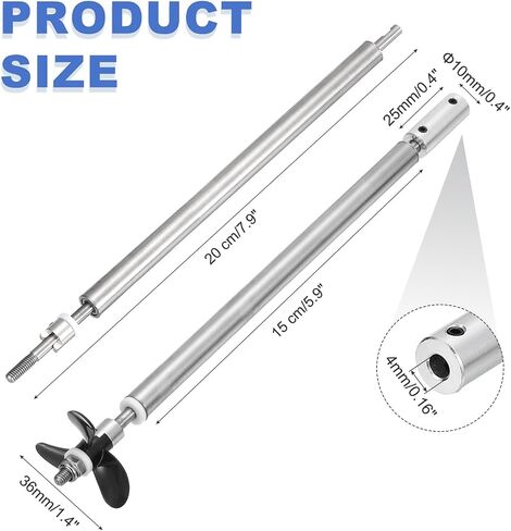 عمود محرك Meccanixity مع مروحة ومفصل اقتران لمجموعة RC joins jousble ، رمح L150 مم ، L25mm cleeve ، d36mm three propeller ، fit for 5 mm motor smaft in Saudi Arabia
