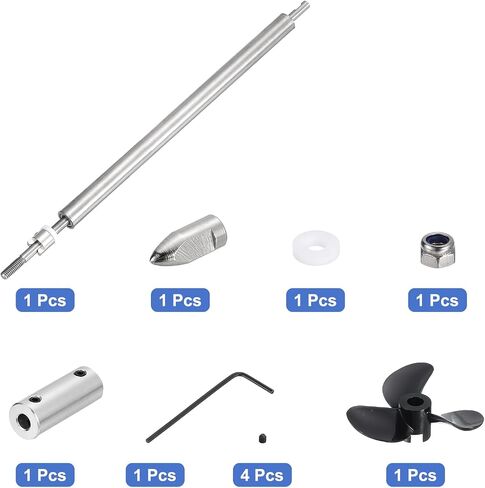 عمود محرك Meccanixity مع مروحة ومفصل اقتران لمجموعة RC joins jousble ، رمح L150 مم ، L25mm cleeve ، d36mm three propeller ، fit for 5 mm motor smaft in Saudi Arabia