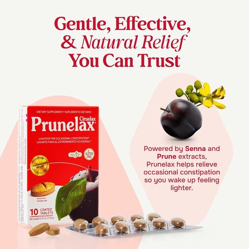 Prunelax Ciruelax Natural Laxative Regular for Occasional Constipation, 24 Tablets in Saudi Arabia