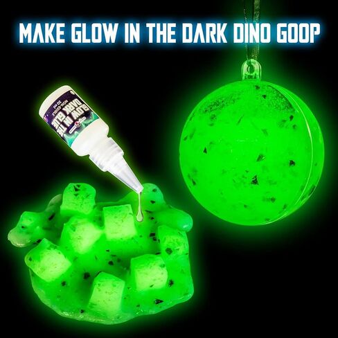 Original Stationery Dinosaur Galaxy Slime Kit for Boys - Multicolor, Galaxy Style - Glow-in-The-Dark Glitter Slime for Kids with Dinosaur Toys, Boy Toy & Birthday Gift in Saudi Arabia