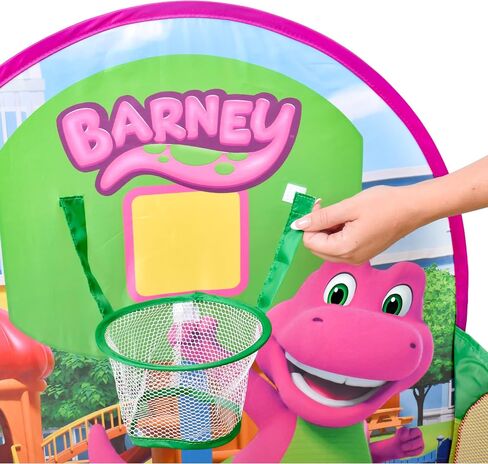 Barney Pop Playground ، حفرة الكرة مع 25 كرة لعب وطوق كرة السلة ، الأطفال الصغار 2+ in Kuwait