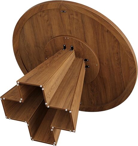 طاولة مؤتمرات مستديرة من Tribesigns ، طاولة اجتماعات صغيرة مع طاولة سميكة وقاعدة مدببة ، لغرفة المؤتمرات ، غرفة الاجتماعات ، المساحة الصغيرة ، المكتب ، الجوز براون in Kuwait