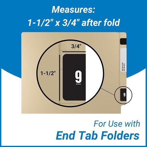 Doctor Stuff - File Folder Labels, Number 3, Compatible with SMEAD DCC - SDNM Series Chart Stickers, Purple, 1-1/2" x 1-1/2", #3, 250/Roll in Saudi Arabia