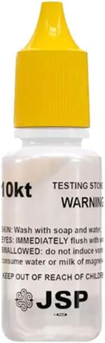 Waytest 5PC Fresh Gold Testing Jewelry Kit 10K 14K 18K 22K & Stone Gold Testing Solution Determiner Jewelry Scrap Precious Metal Made in USA in Saudi Arabia