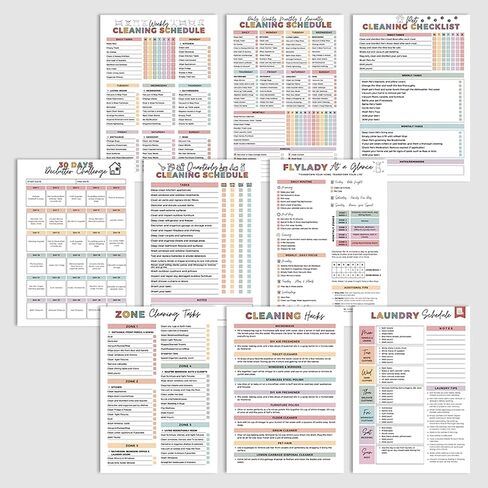Adhd Cleaning Planner,Cleaning Plan Schedule,Cleaning List Checklist Schedule,Cleaning and Organizing Planner, Daily Weekly Monthly Checklist for Home, DIY Home Cleaning Plan Bookr in Saudi Arabia