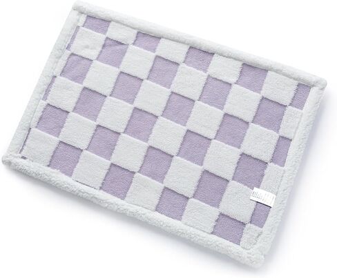 Waterproof Pet Blanket, Brown Checked Pets Throw Blankets for Dog Bed Covers Couch Sofa Stylish Jacquard for Puppy Cats Washable Reversible Furniture Protection Covers (Coffee Check,M) in Kuwait