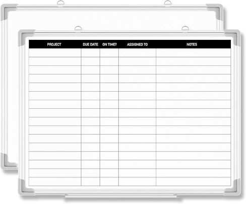 LINCIA 24 X18 Project Project Board Board Aluminium Frame Board Dry With With Lines ، Flaboard مثبتة على الحائط للجدولة ، للقيام بالقوائم والتخطيط الأسبوعي ، تقويم المكتب القابل لإعادة الاستخدام للمنزل والعمل in Saudi Arabia