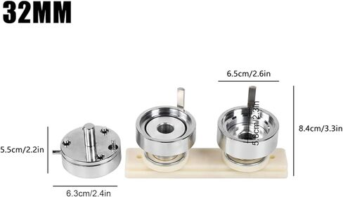 Garosa 32mm زر DIY ألومنيوم سبيكة الشارة القابلة للتبديل شارة إدراج لآلة شارة صانع الأزرار ، أدوات يدوية in Kuwait