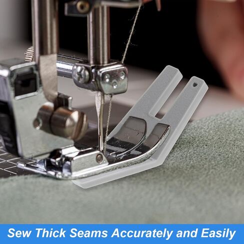 Ajcotahm 4PCS Hump Jumper Sewing Tool Set Large + Small Seam Aid & Rolled Hemmer Foot Essential Sewing Accessories and Tools in Saudi Arabia