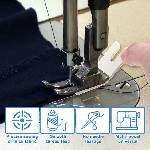 Ajcotahm 4PCS Hump Jumper Sewing Tool Set Large + Small Seam Aid & Rolled Hemmer Foot Essential Sewing Accessories and Tools in Saudi Arabia