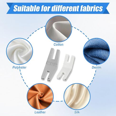 Ajcotahm 4PCS Hump Jumper Sewing Tool Set Large + Small Seam Aid & Rolled Hemmer Foot Essential Sewing Accessories and Tools in Saudi Arabia